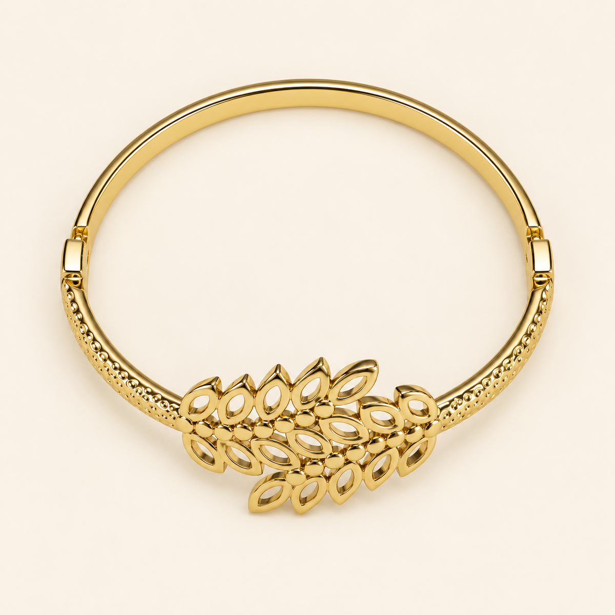 PULSERA RIGIDA HOJAS