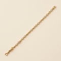 PULSERA ESLABONES MARQUISE CON CIRCONES PAVE