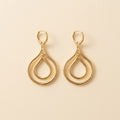 AROS COLGANTES DORADOS DOBLE GOTA ABIERTA