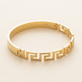 PULSERA RIGIDA DISEÑO CALADO GRECA GRIEGA