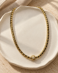 COLLAR HALO PAVÉ DORADO