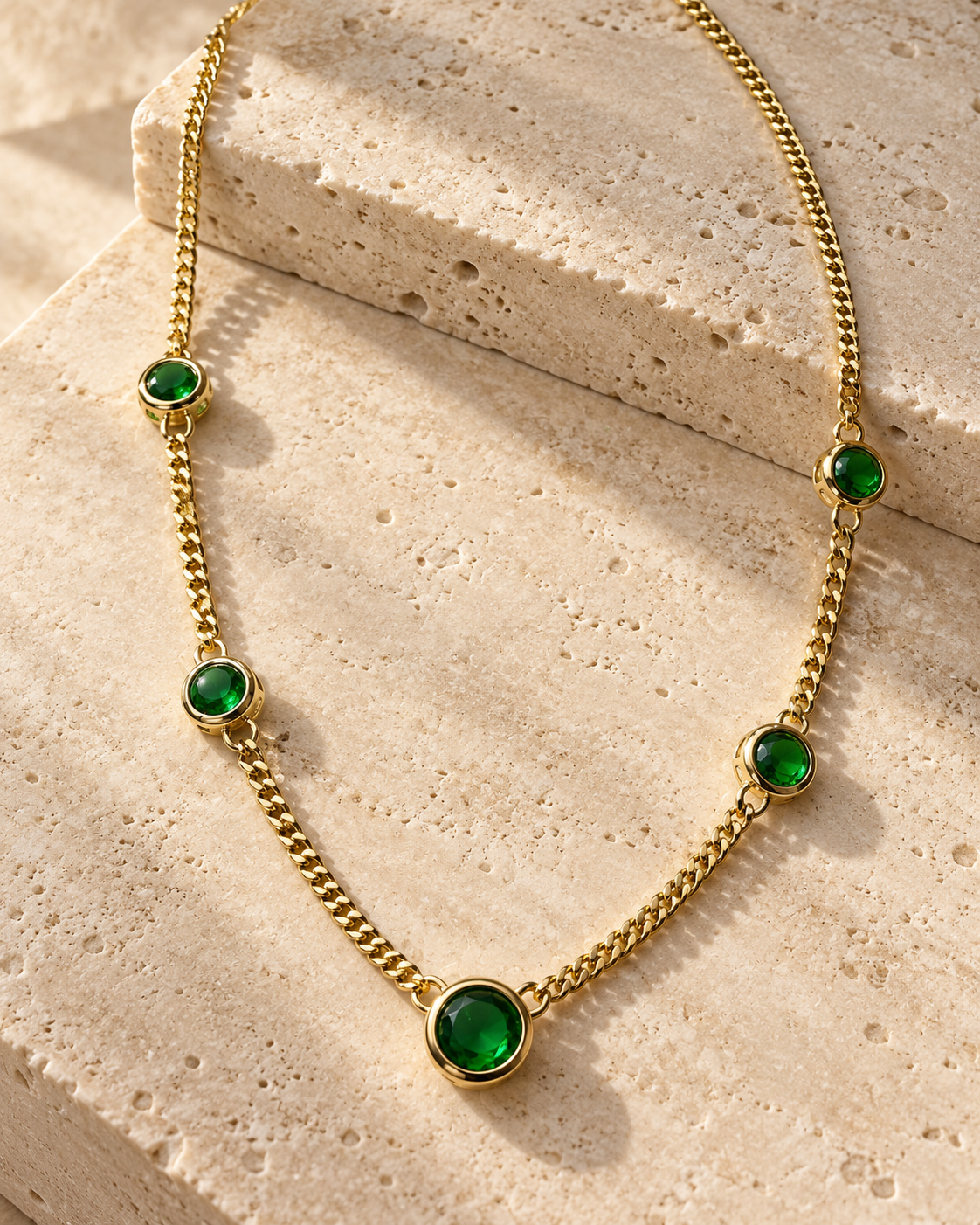 COLLAR RIVIERA VERDE ESMERALDA