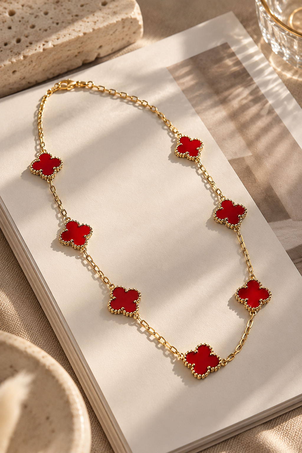 COLLAR TREBLO ROJO